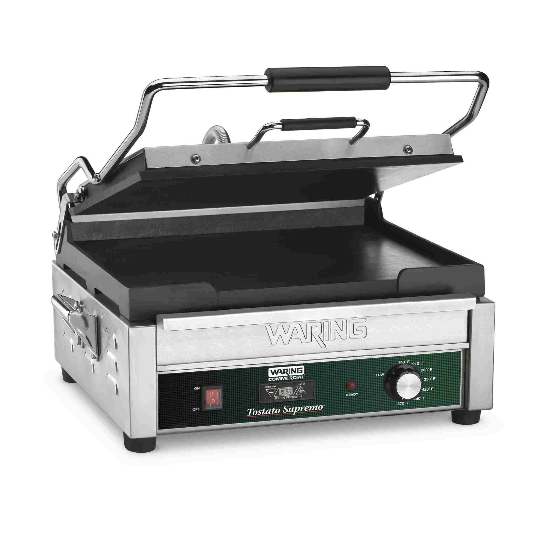 Flat Panini Grill with Timer, 14.5" x 11"